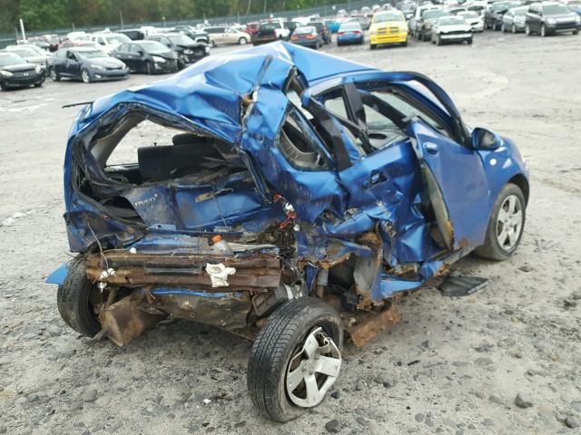 KL1TD66678B058307 - 2008 CHEVROLET AVEO BASE Көк фото 4