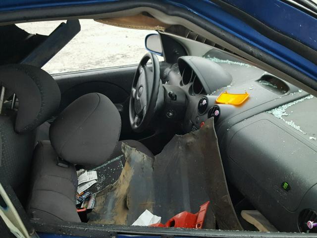 KL1TD66678B058307 - 2008 CHEVROLET AVEO BASE Көк фото 5