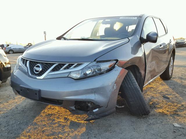 JN8AZ1MU7DW203455 - 2013 NISSAN MURANO S GRAY photo 2