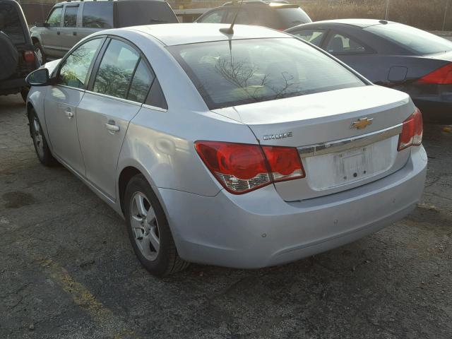 1G1PF5SC4C7370647 - 2012 CHEVROLET CRUZE LT SILVER photo 3