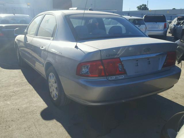 KNAGD126245359415 - 2004 KIA OPTIMA LX SILVER photo 3