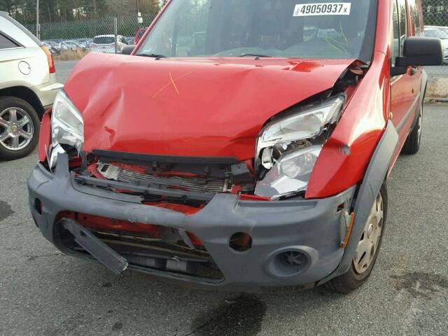 NM0LS6AN3CT111369 - 2012 FORD TRANSIT CO RED photo 9