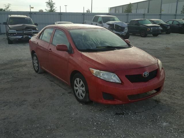 JTDBL40E29J010328 - 2009 TOYOTA COROLLA BA RED photo 1