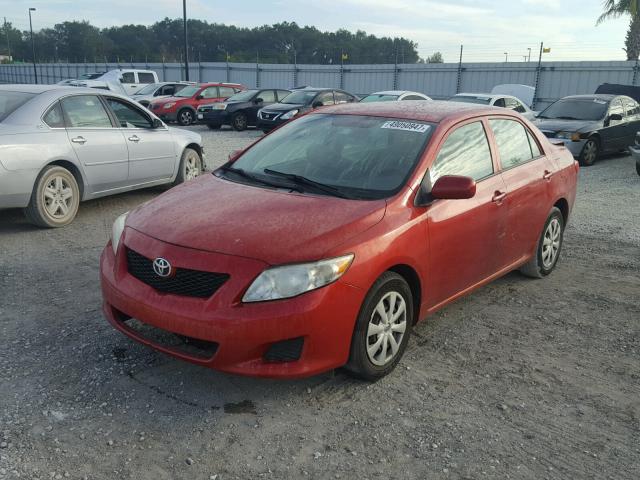 JTDBL40E29J010328 - 2009 TOYOTA COROLLA BA RED photo 2