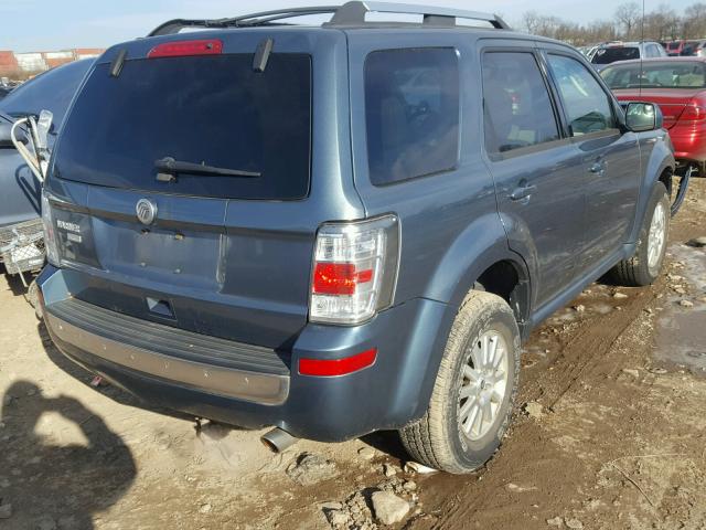 4M2CN8H73AKJ09969 - 2010 MERCURY MARINER PR BLUE photo 4