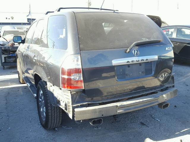 2HNYD18834H505033 - 2004 ACURA MDX TOURIN GRAY photo 3