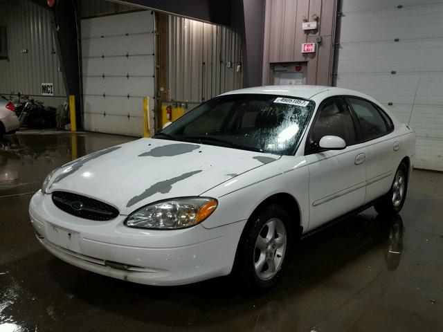 1FAFP53U91A133004 - 2001 FORD TAURUS SE WHITE photo 2