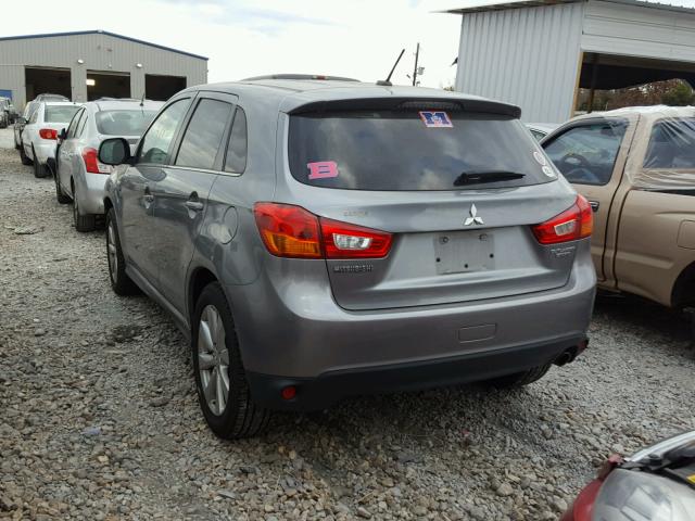 4A4AP4AU2DE014783 - 2013 MITSUBISHI OUTLANDER SILVER photo 3