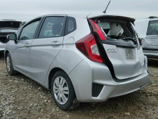 3HGGK5G51FM733382 - 2015 HONDA FIT LX SILVER photo 3