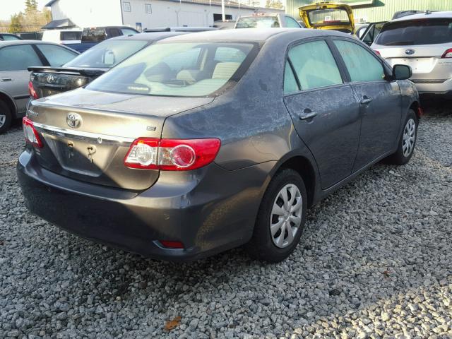 2T1BU4EE4BC751863 - 2011 TOYOTA COROLLA BA CHARCOAL photo 4