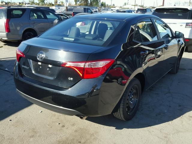 5YFBURHE6HP703654 - 2017 TOYOTA COROLLA L BLACK photo 4