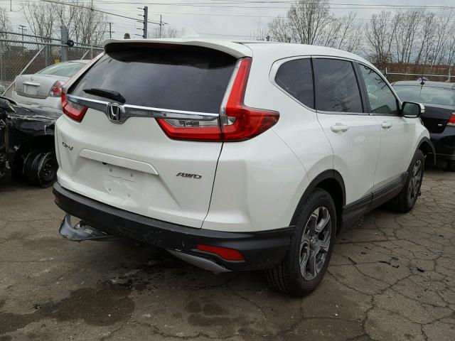 5J6RW2H54HL079257 - 2017 HONDA CR-V EX WHITE photo 4