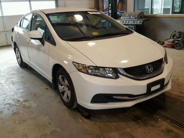 2HGFB2F53DH501079 - 2013 HONDA CIVIC LX WHITE photo 1