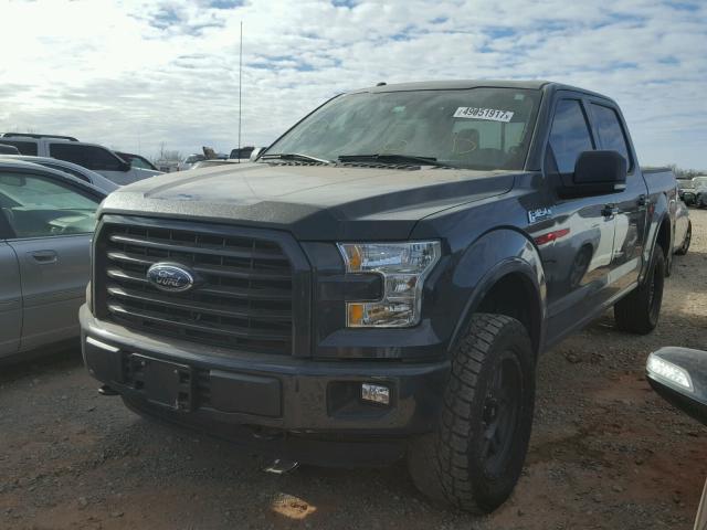 1FTEW1EF3GKF17105 - 2016 FORD F150 SUPER CHARCOAL photo 2