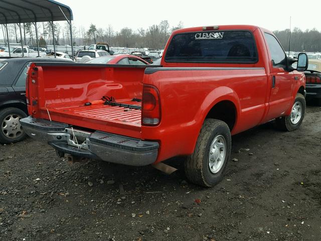 1FTNF20L93EB76823 - 2003 FORD F250 SUPER RED photo 4