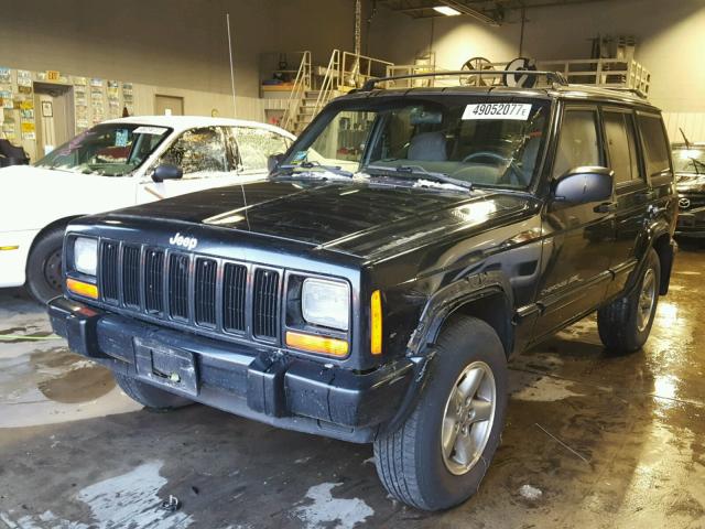 1J4FJ68S2WL110517 - 1998 JEEP CHEROKEE S BLACK photo 2