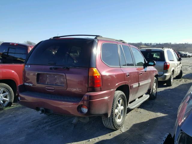 1GKDT13S922394962 - 2002 GMC ENVOY BURGUNDY photo 4