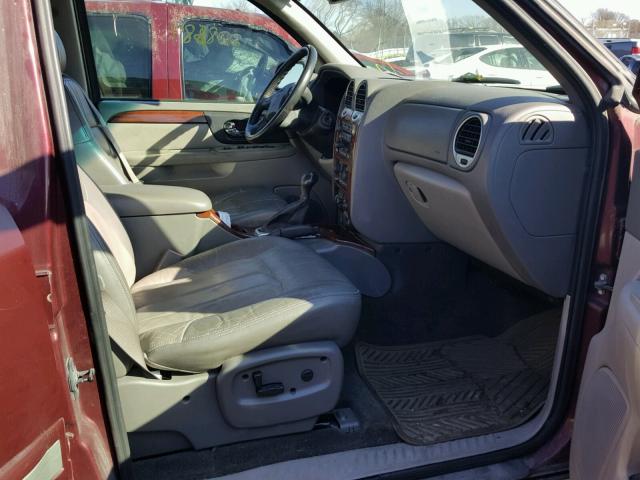 1GKDT13S922394962 - 2002 GMC ENVOY BURGUNDY photo 5