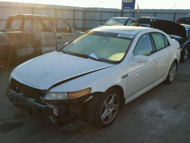 19UUA66265A027183 - 2005 ACURA TL WHITE photo 2