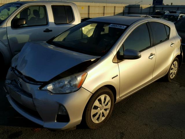 JTDKDTB34C1020479 - 2012 TOYOTA PRIUS C SILVER photo 2