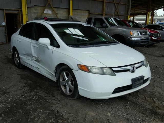 1HGFA16868L110881 - 2008 HONDA CIVIC EX WHITE photo 1