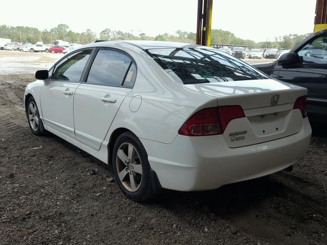 1HGFA16868L110881 - 2008 HONDA CIVIC EX WHITE photo 3