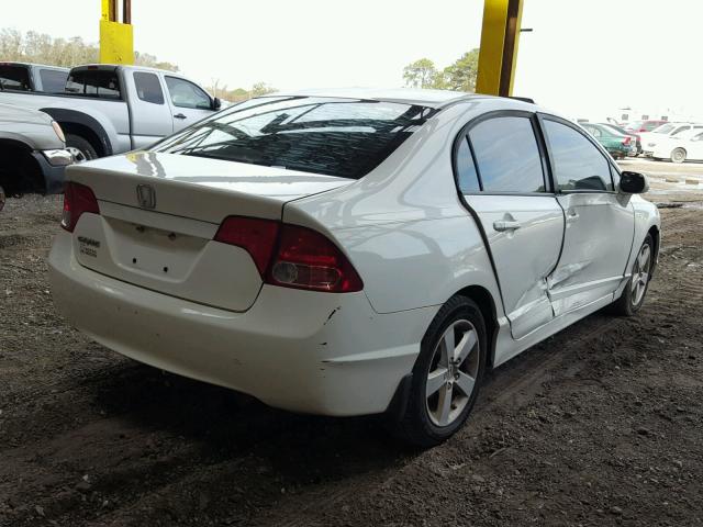 1HGFA16868L110881 - 2008 HONDA CIVIC EX WHITE photo 4