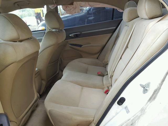 1HGFA16868L110881 - 2008 HONDA CIVIC EX 白色 照片 6