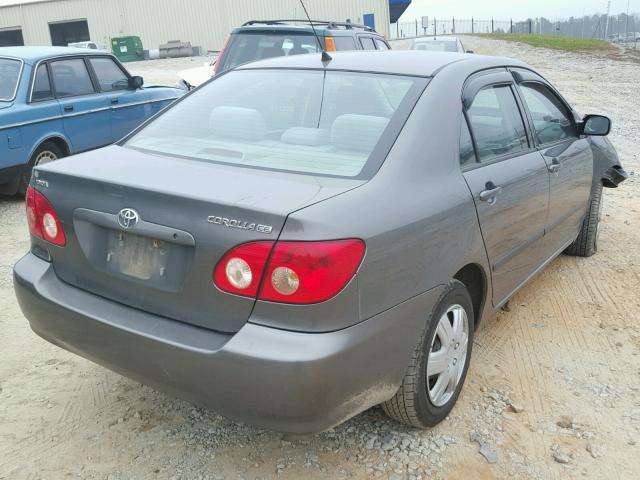 2T1BR32E67C767151 - 2007 TOYOTA COROLLA CE GRAY photo 4