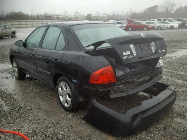 3N1CB51D66L617939 - 2006 NISSAN SENTRA 1.8 BLACK photo 3