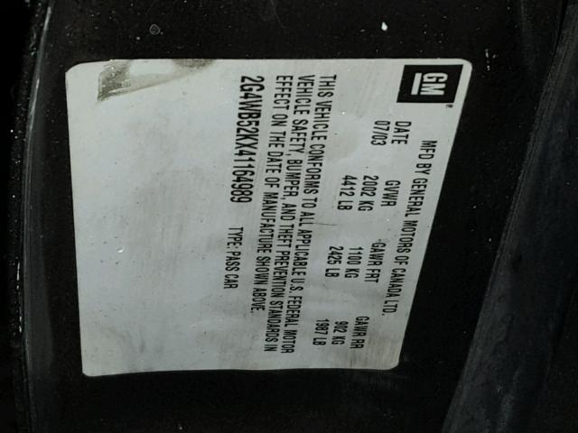 2G4WB52KX41164989 - 2004 BUICK REGAL LS 金色 照片 10