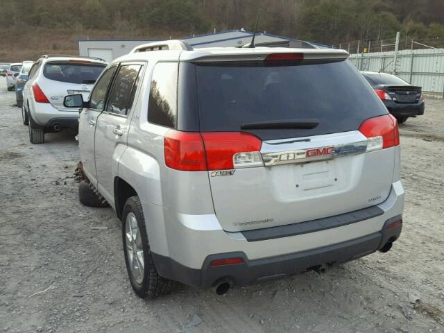 2GKFLWE38E6374155 - 2014 GMC TERRAIN SL SILVER photo 3