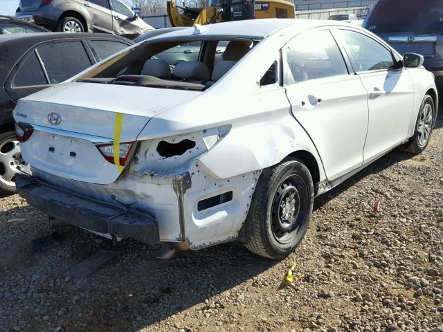 5NPEB4AC6CH339272 - 2012 HYUNDAI SONATA GLS WHITE photo 4