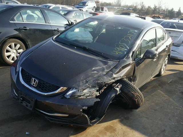 19XFB2F53DE217543 - 2013 HONDA CIVIC LX BROWN photo 2