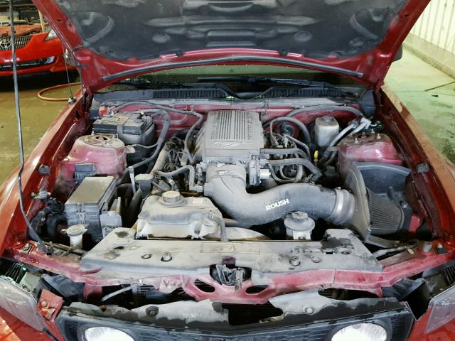 1ZVHT82H785180925 - 2008 FORD MUSTANG GT RED photo 7