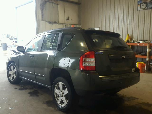1J4FT47A39D228615 - 2009 JEEP COMPASS SP GREEN photo 3