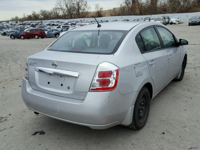 3N1AB6AP6AL679566 - 2010 NISSAN SENTRA 2.0 SILVER photo 4