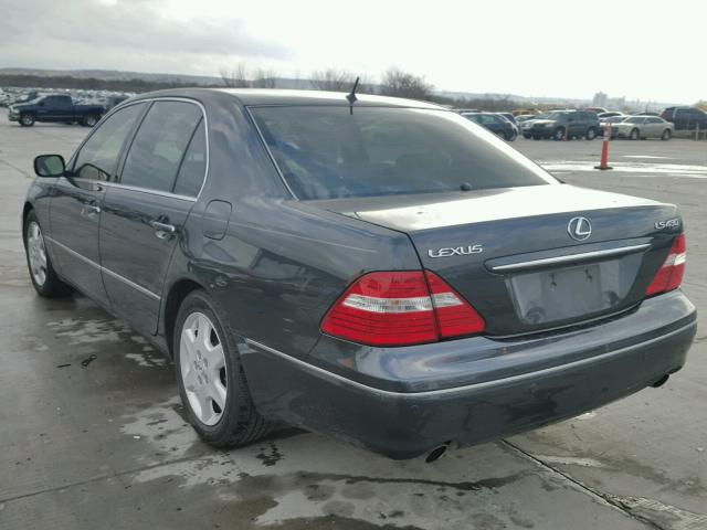 JTHBN36F940172393 - 2004 LEXUS LS 430 GRAY photo 3