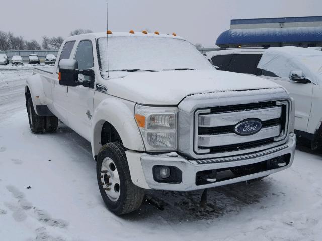 1FT8W4DT4DEB84347 - 2013 FORD F450 SUPER WHITE photo 1