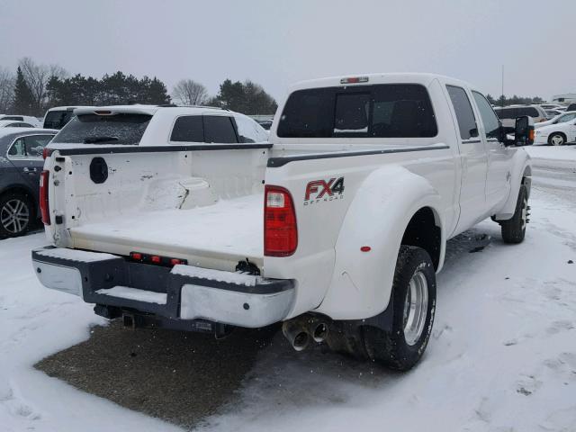 1FT8W4DT4DEB84347 - 2013 FORD F450 SUPER WHITE photo 4