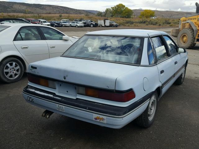 2FAPP36XXMB146688 - 1991 FORD TEMPO GL BLUE photo 4