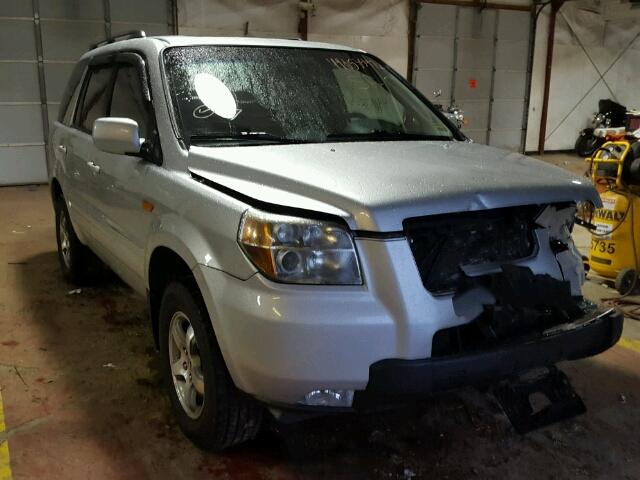 2HKYF18587H509483 - 2007 HONDA PILOT EXL SILVER photo 1