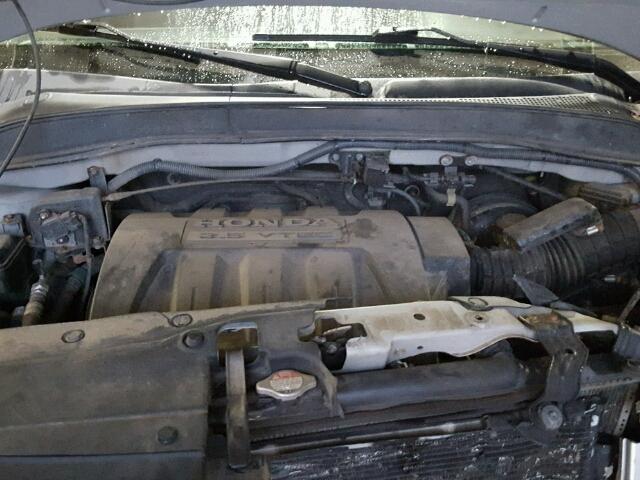 2HKYF18587H509483 - 2007 HONDA PILOT EXL SILVER photo 7