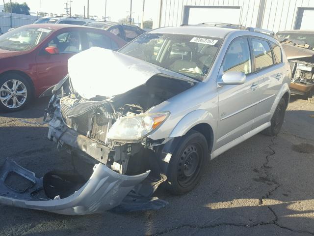 5Y2SL65887Z409743 - 2007 PONTIAC VIBE SILVER photo 2