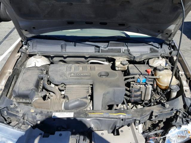 1G8AJ55F87Z137568 - 2007 SATURN ION LEVEL GOLD photo 7
