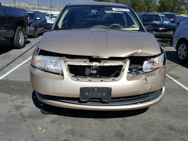 1G8AJ55F87Z137568 - 2007 SATURN ION LEVEL GOLD photo 9
