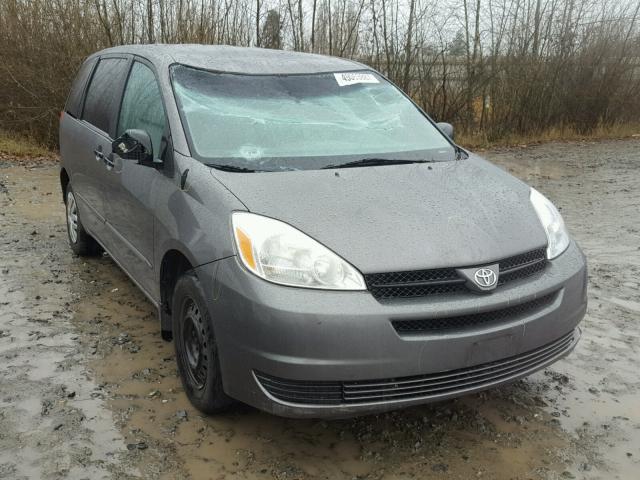 5TDZA29C84S088120 - 2004 TOYOTA SIENNA CE GRAY photo 1