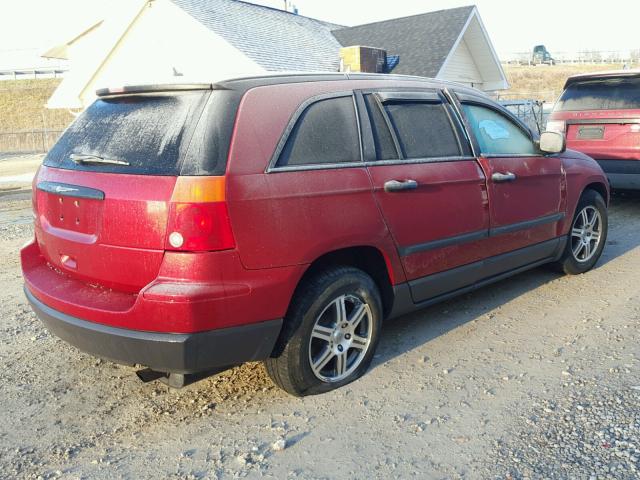 2A8GM48LX7R220182 - 2007 CHRYSLER PACIFICA RED photo 4