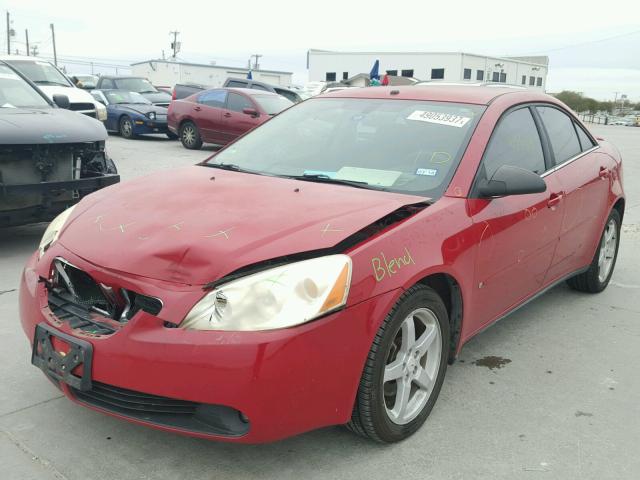 1G2ZG58N274187569 - 2007 PONTIAC G6 BASE RED photo 2