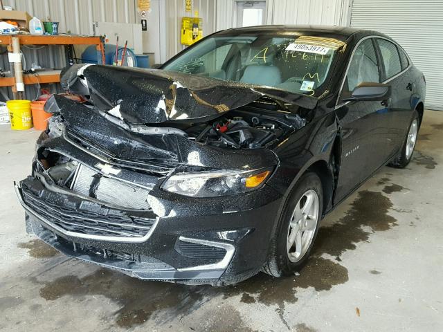 1G1ZB5ST8GF336128 - 2016 CHEVROLET MALIBU LS BLACK photo 2